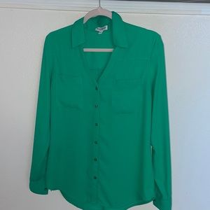 Solid two pockets, Portofino Shirt, Color green,